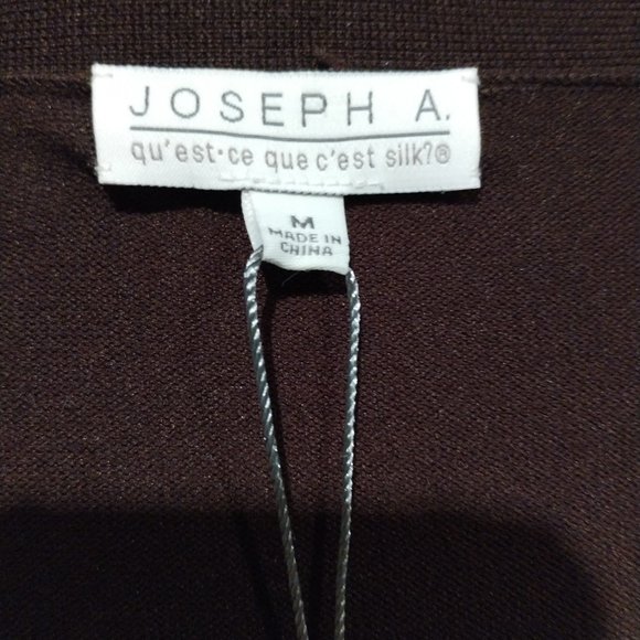 Long Brown Buttoned Cardigan by Joseph A MEDIUM V-Neck NEW!! - Picture 4 of 7
